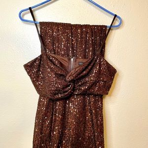 Fashion Nova, XL, Brown Sequin 2piece set